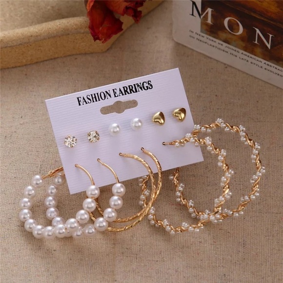 Jewelry - Set of Faux Pearl Earrings